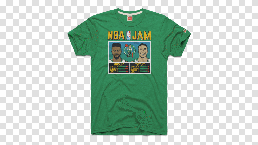Nba Jam Celtics Shirt, Apparel, T-Shirt, Person Transparent Png