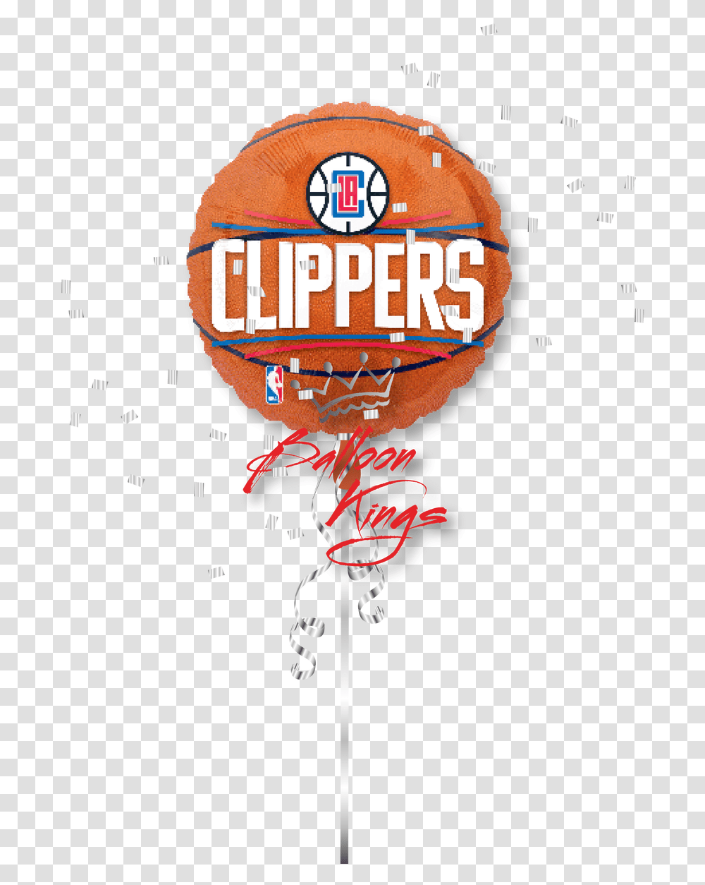 Nba La Clippers Basketball Foil Mylar Balloon Celtics Balloon, Advertisement, Poster, Paper Transparent Png