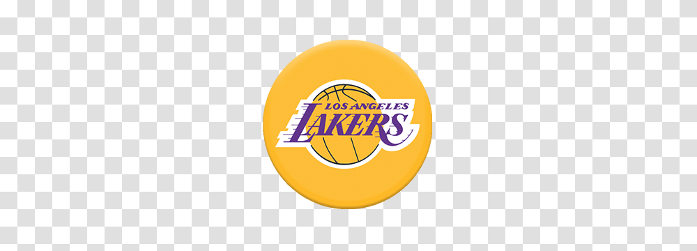 Nba Lakers Logo Popsockets Grip, Label, Sticker, Plant Transparent Png