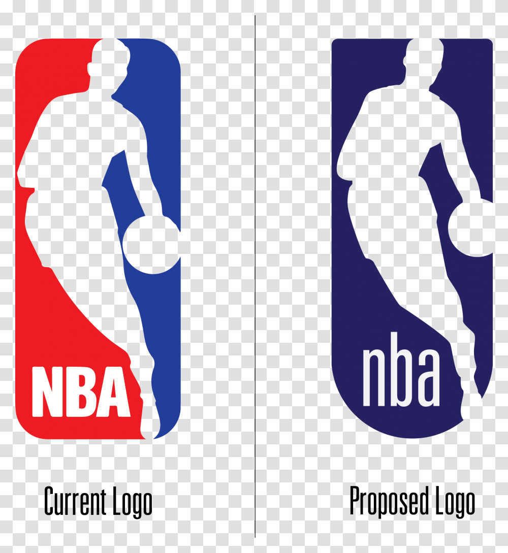 Nba Logo Compairison Baronvongoodness, Person, Advertisement, Poster Transparent Png