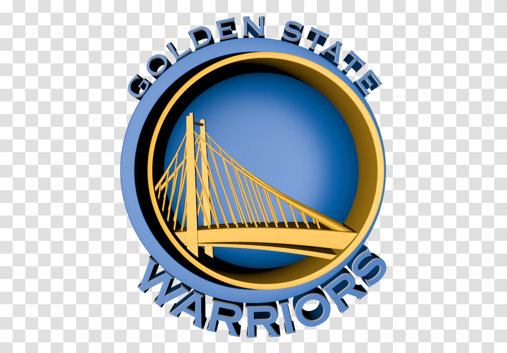 Nba Logo Golden State Warriors Logo Art, Building, Bridge, Suspension Bridge Transparent Png
