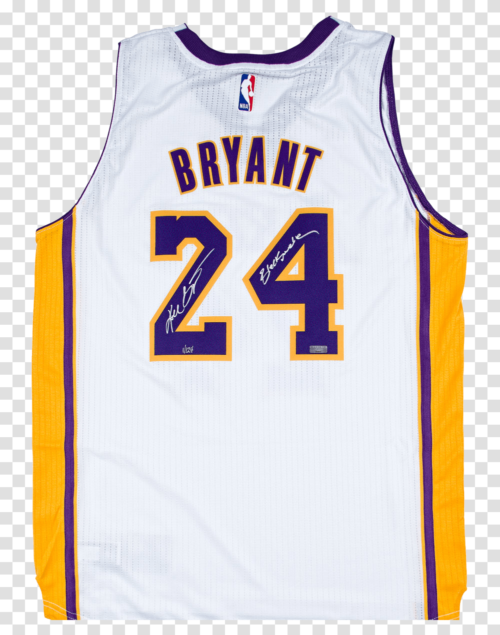 Nba Los Angeles Kobe Bryant Swingman Jersey White, Apparel, Shirt, Table Transparent Png
