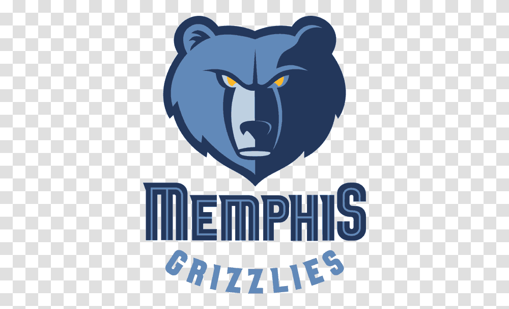 Nba Map Memphis Grizzlies Logo, Poster, Advertisement, Mammal, Animal Transparent Png