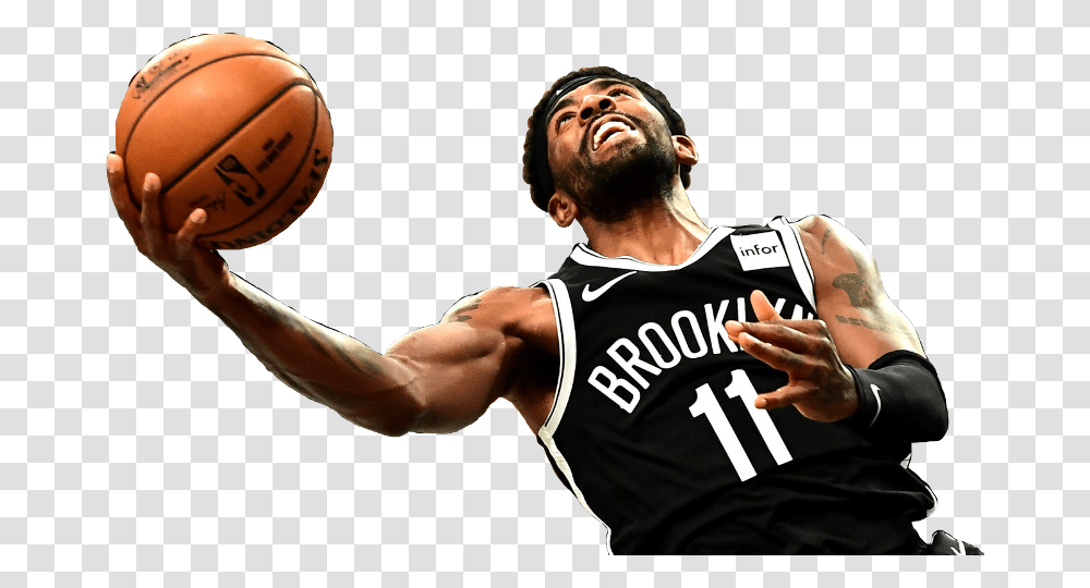 Nba Nbabasketball Basketball Nets Brooklyn Freetoedit Kyrie Irving Brooklyn Nets, Person, Human, People, Sport Transparent Png