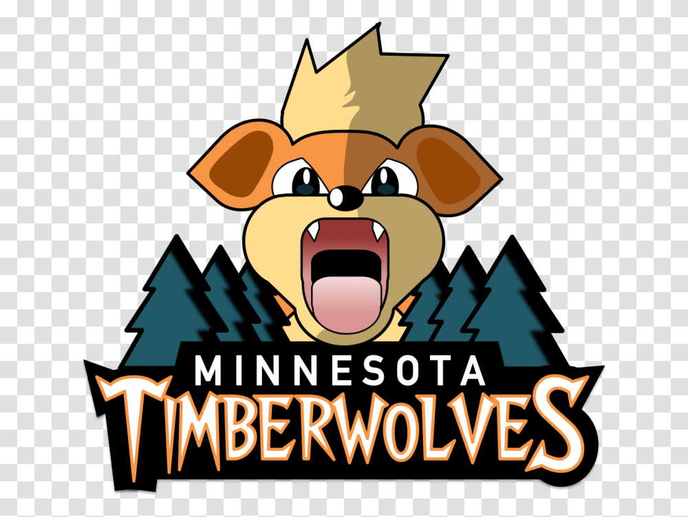 Nba Team Logo Timberwolves Clipart Minnesota Timberwolves, Poster, Advertisement, Mouth, Teeth Transparent Png