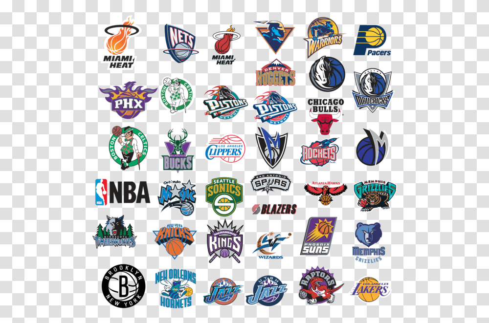 Nba Team Logos 2019 Nba Team Logos, Symbol, Trademark, Badge, Emblem Transparent Png