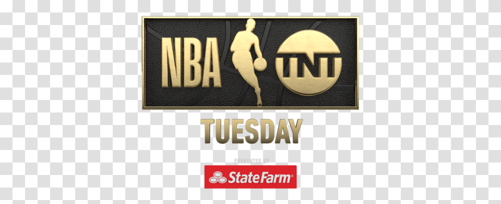 Nba Tuesday Lockup Logo 1 State Farm, Person, Word, Advertisement Transparent Png