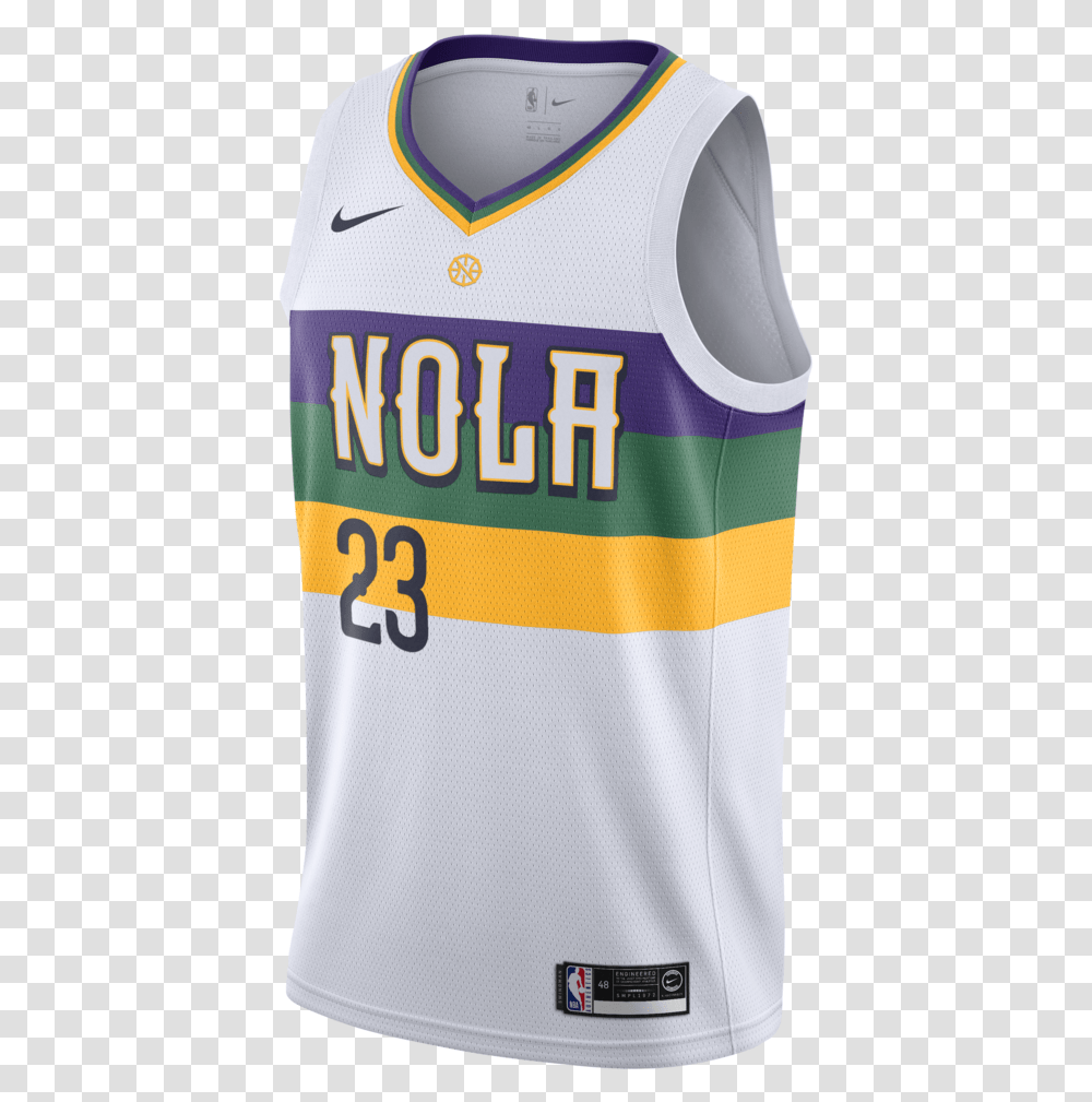 Nba 'city Edition' Gear - Uniswag New Orleans Pelicans City Jersey 2019, Clothing, Apparel, Shirt, Bib Transparent Png