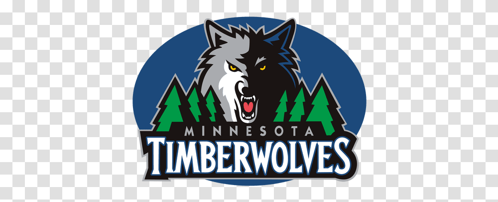 Nba Vector Logos Minnesota Timberwolves, Label, Text, Wolf, Mammal Transparent Png