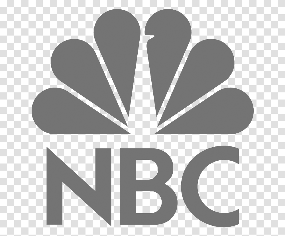 Nbc Logo Clipart Free Nbc Logo In Grey, Stencil, Utility Pole, Symbol, Trademark Transparent Png