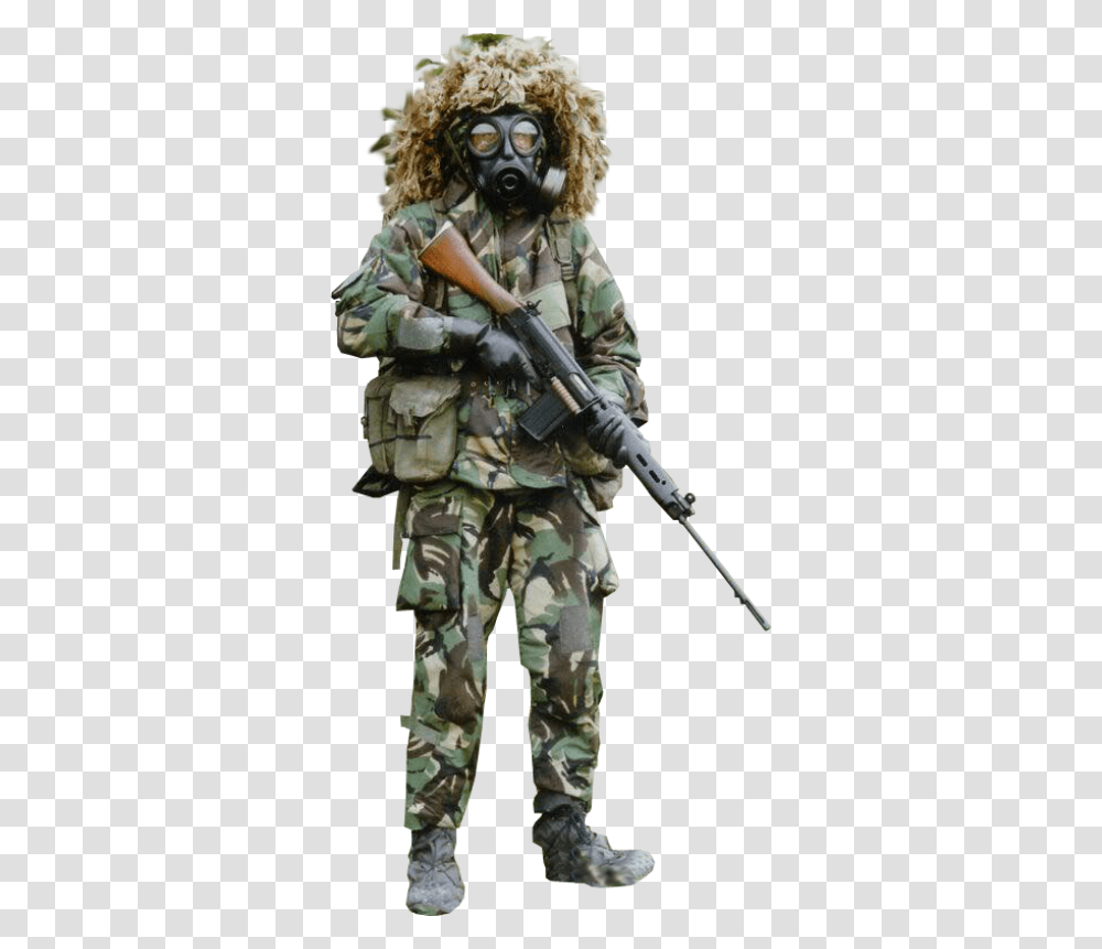 Nbc Warfare Background Soldier Background, Gun, Weapon, Weaponry, Military Transparent Png