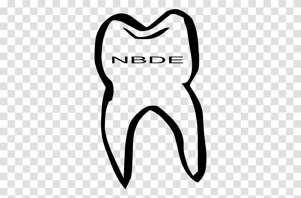 Nbde Tooth Clip Art, Label, Stencil Transparent Png