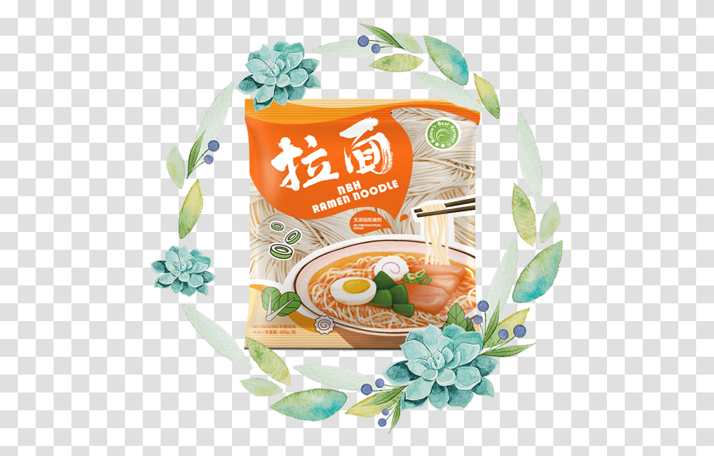 Nbh Japanese Ramen Noodles 200g Nature's Best Harvest Turquoise Flower Wreath, Tin, Bowl, Food, Birthday Cake Transparent Png