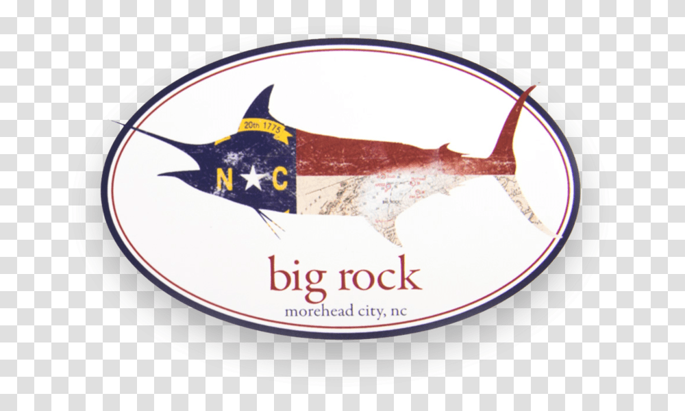 Nc Flag Marlin Oval Sticker Atlantic Blue Marlin, Label, Sunglasses, Accessories Transparent Png