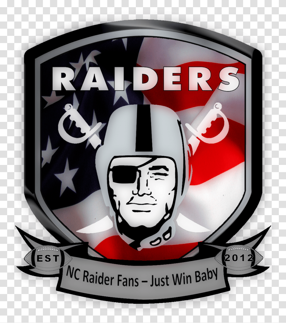 Nc Raider Fans Logo Oakland Raiders Logo Raiders Fans Raiders Nfl, Label, Helmet Transparent Png