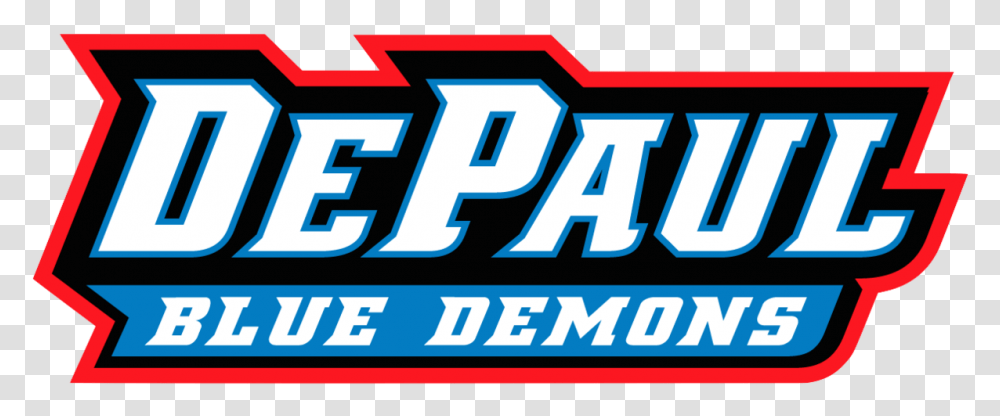 Ncaa Basketball Logo Depaul Blue Demons, Word, Meal, Food Transparent Png