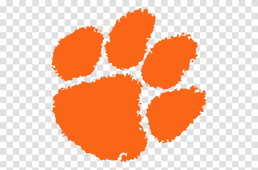 Ncaa Clemson Tigers Paw, Bonfire, Flame, Stain Transparent Png