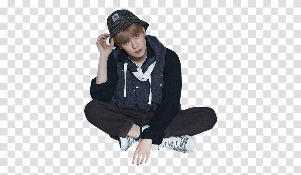 Nct Jaehyun Shared Sitting, Clothing, Person, Shoe, Footwear Transparent Png
