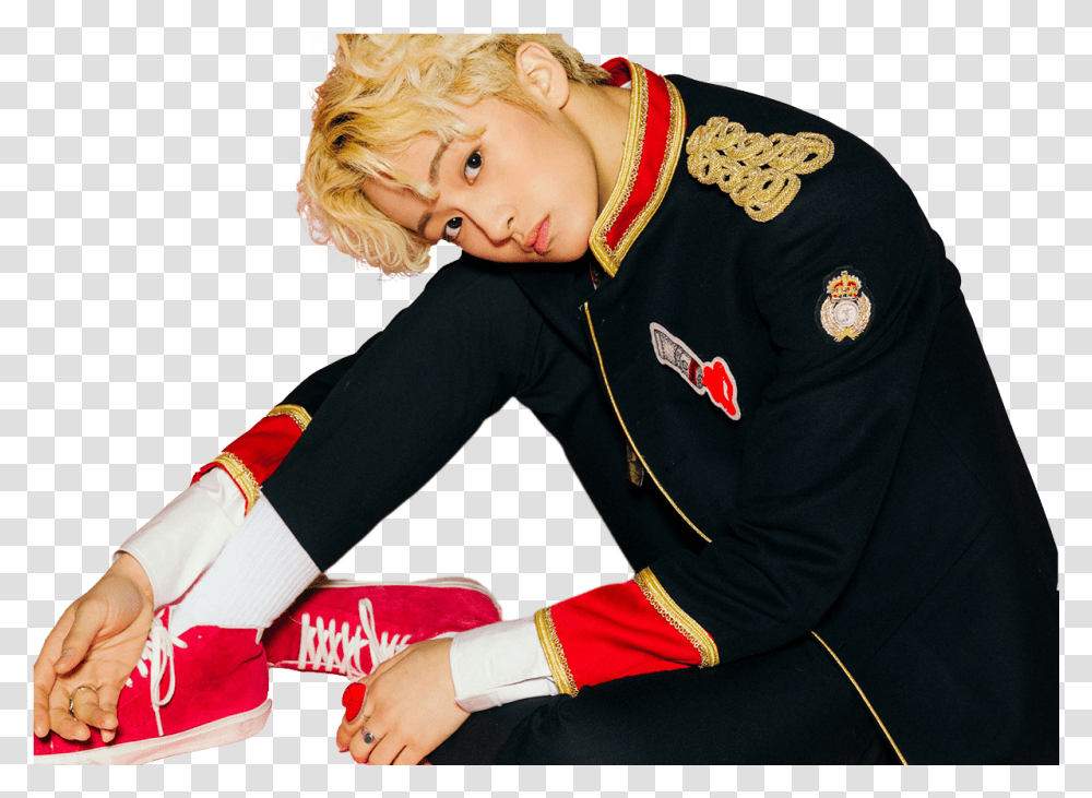 Nct Mark Shared By Lu, Clothing, Sleeve, Long Sleeve, Person Transparent Png