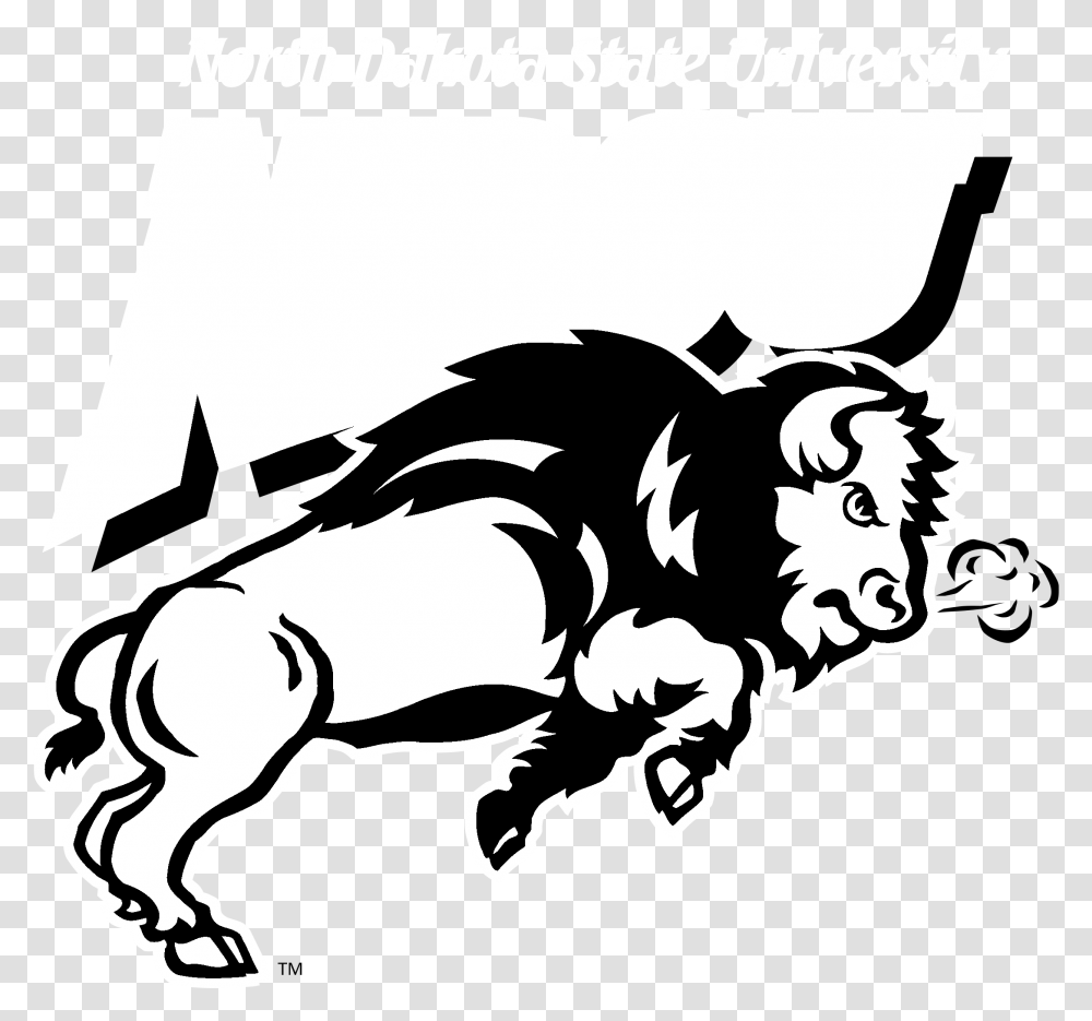 Ndsu Bison Logo Svg St Barts Football Logo, Animal, Wildlife, Stencil, Amphibian Transparent Png