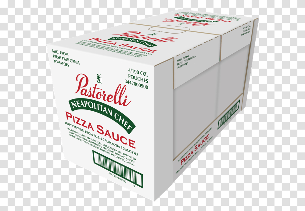 Neapolitan Chef Pizza Sauce Carton, Box, Food, Meal, Cardboard Transparent Png