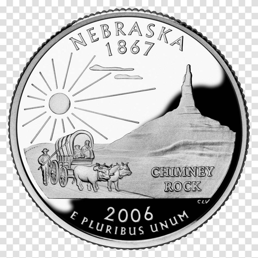 Nebraska Quarter, Coin, Money, Nickel, Horse Transparent Png