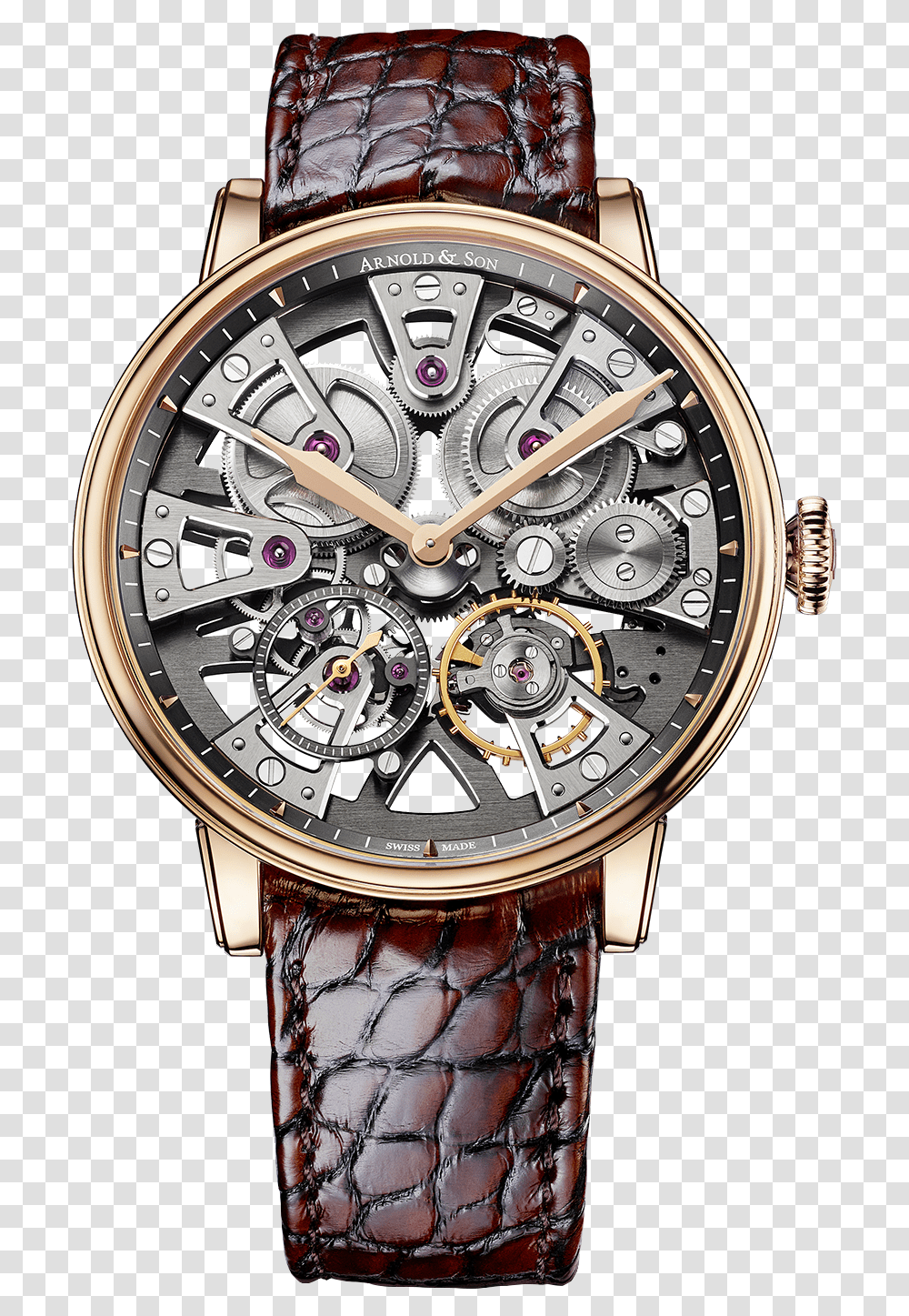 Nebula 38 Gold - Arnold & Son Hockey Hall Of Fame, Wristwatch, Clock Tower, Architecture, Building Transparent Png