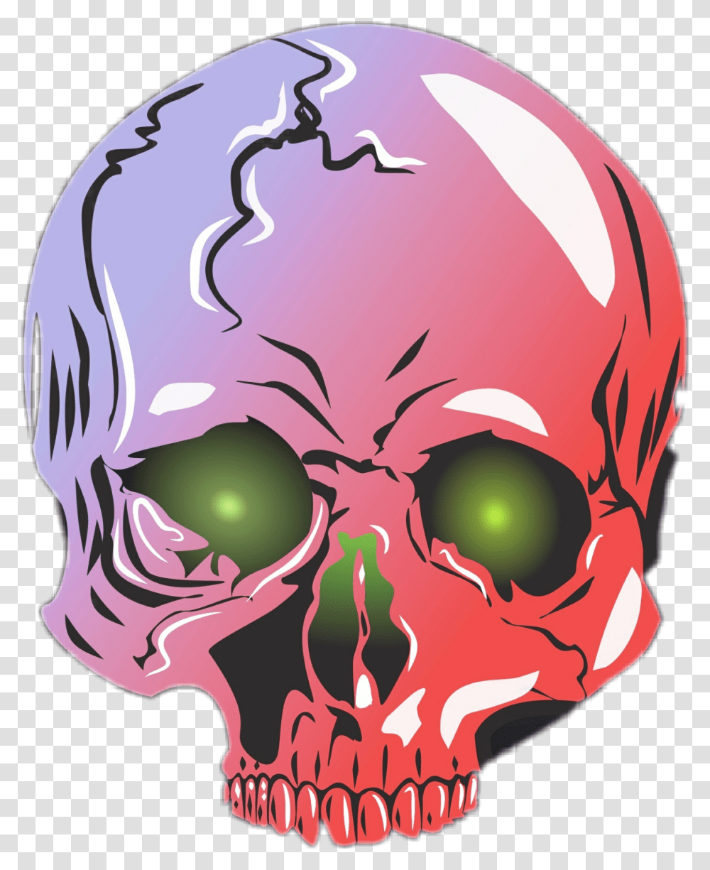 Nebula Clipart Picsart Head Skull Colorful, Alien, Teeth, Mouth Transparent Png