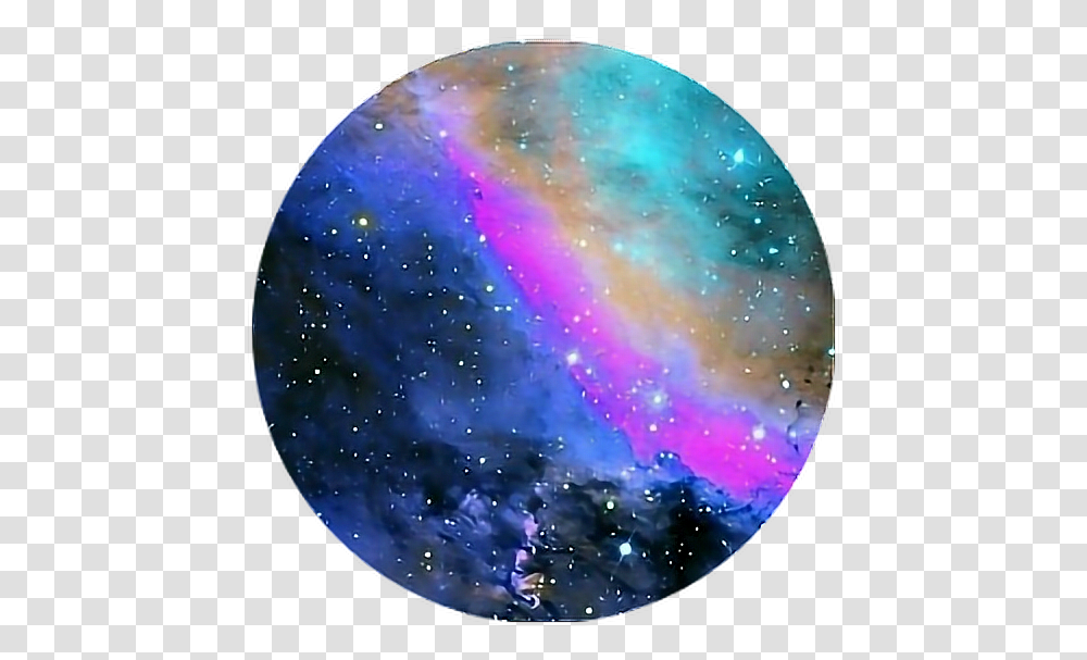 Nebula Cosmos Space Galaxy Galaxia Circle Circlesticker Milky Way, Outer Space, Astronomy, Universe, Sphere Transparent Png