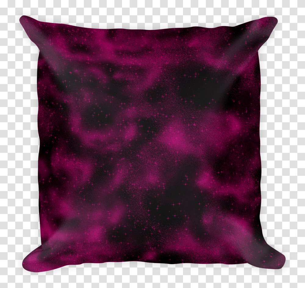 Nebula Queens Background Mockup Front Cushion, Pillow, Purple, Velvet Transparent Png