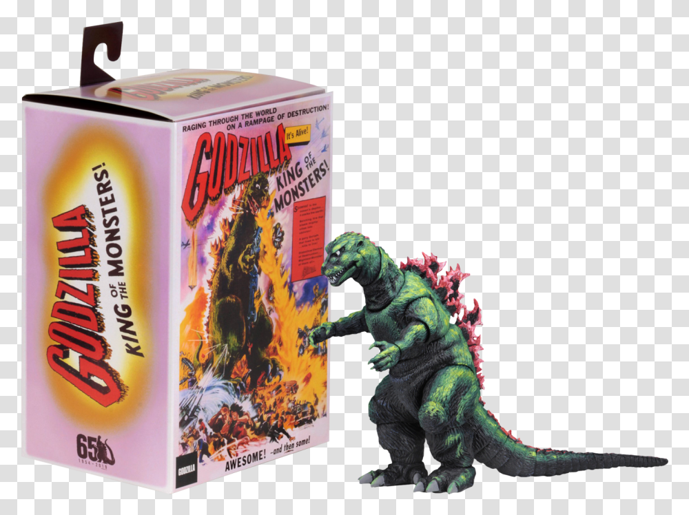 Neca 1956 Godzilla King Of Monsters Godzilla Action, Dinosaur, Reptile, Animal, T-Rex Transparent Png