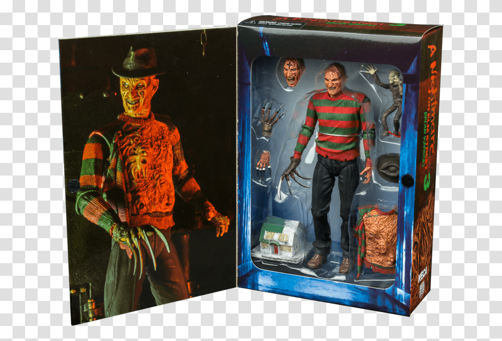 Neca Nightmare On Elm Street 3 Ultimate Freddy Krueger, Person, Human, Arcade Game Machine, Hat Transparent Png