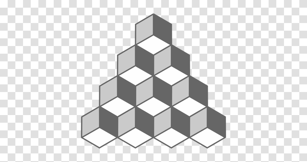 Necker Cube Illusion Clip Art, Triangle, Sink Faucet, Gray, Stencil Transparent Png