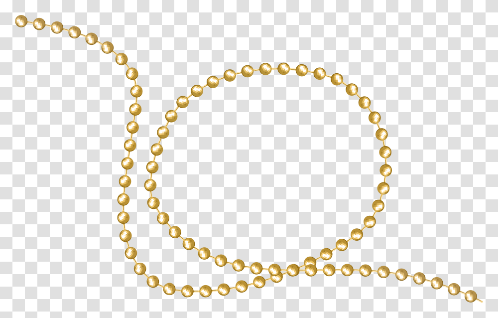 Necklace Chain Gold Mardi Gras Beads, Bead Necklace, Jewelry, Ornament, Accessories Transparent Png