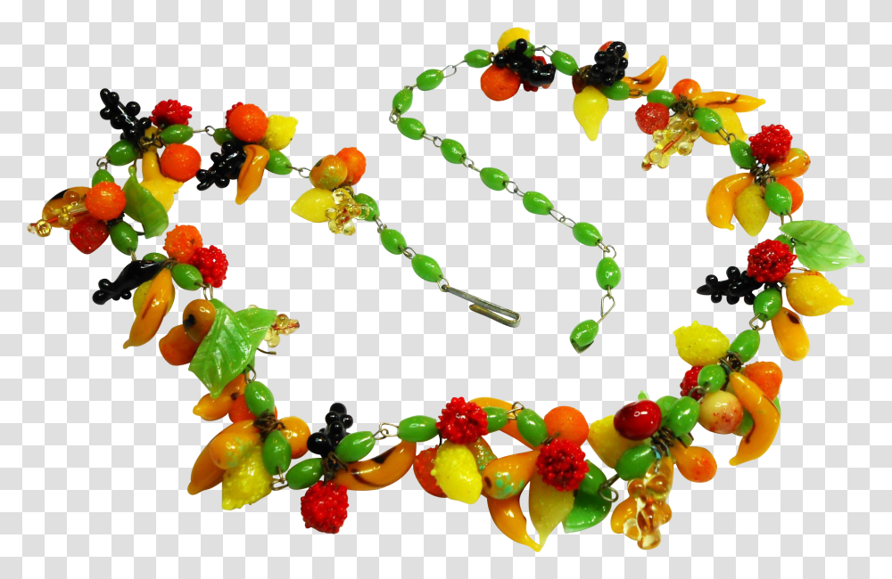 Necklace Clipart Glass Bead Fruit Necklace Clipart, Plant, Food, Flower, Cherry Transparent Png