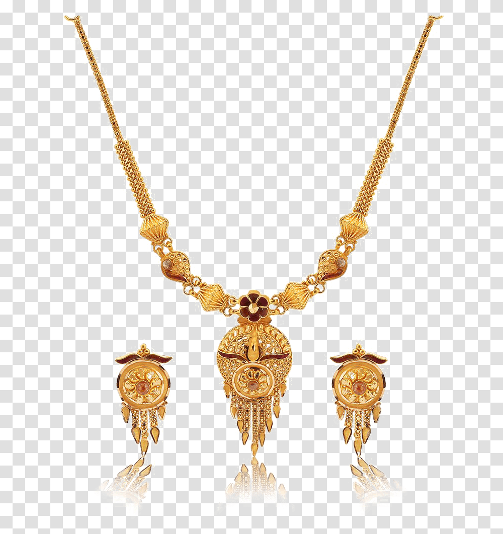 Necklace Clipart Gold Chain Pendant Set, Jewelry, Accessories, Accessory, Chandelier Transparent Png