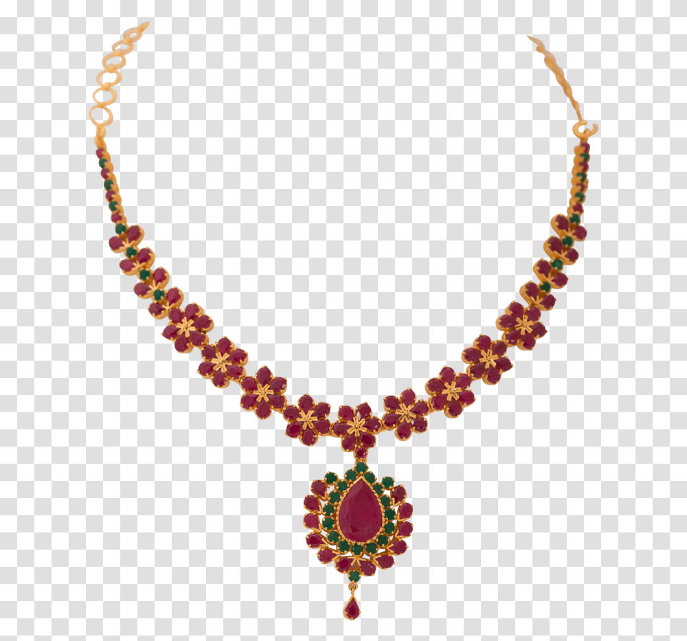 Necklace Clipart Neckline Ruby Necklace Designs In Grt, Jewelry, Accessories, Accessory, Ornament Transparent Png