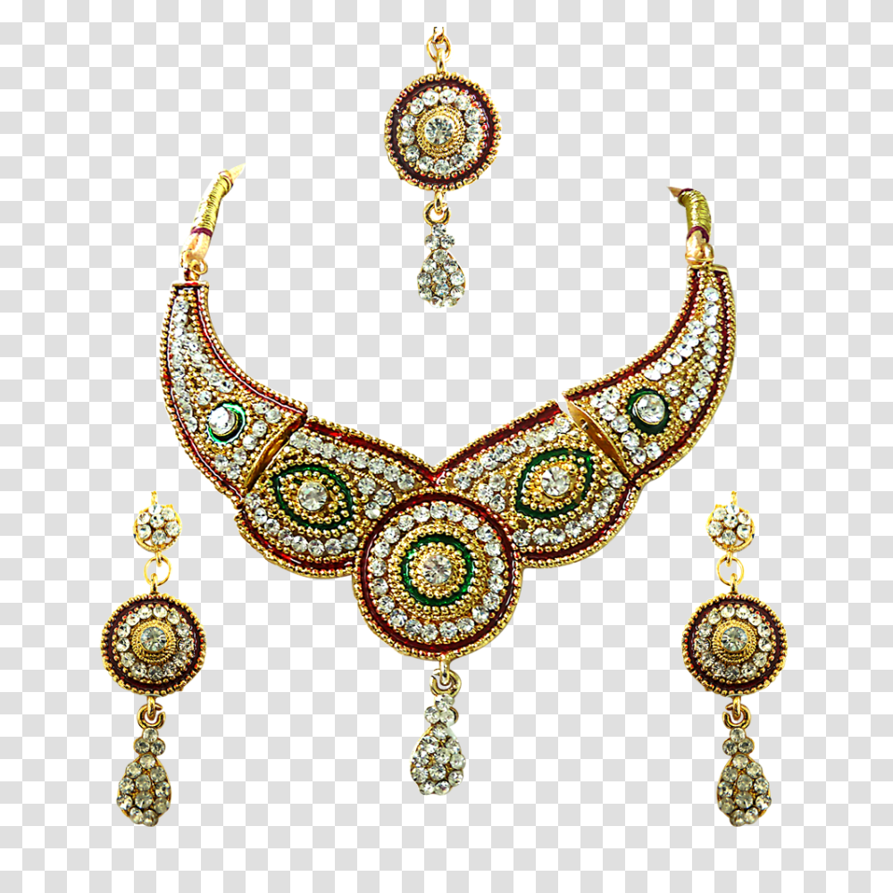 Necklace Jewellery Set Image Arts, Jewelry, Accessories, Accessory, Earring Transparent Png