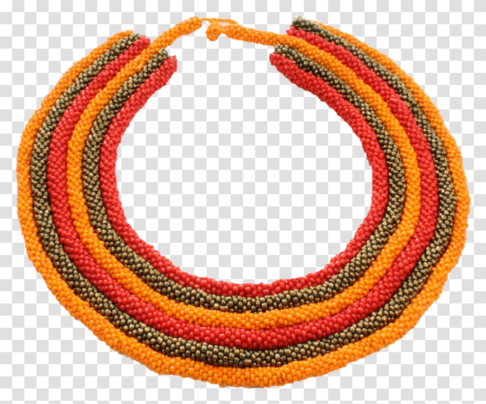 Necklace Multilayered Beads Gold Orange Red Feltro Spessore 3 Cm, Rug, Accessories, Accessory, Bead Necklace Transparent Png