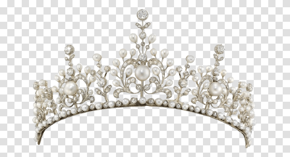 Necklace Pearl Crown Diamond Tiara Free Photo Clipart Background Tiara, Chandelier, Lamp, Jewelry, Accessories Transparent Png