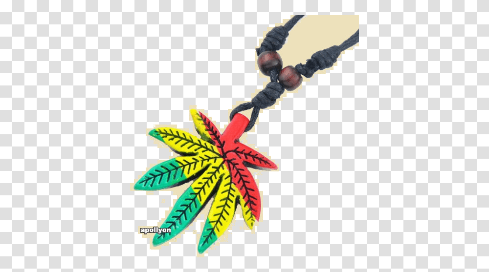 Necklace Rasta Cannabis Leaf Pendant, Plant, Weapon, Weaponry, Blade Transparent Png