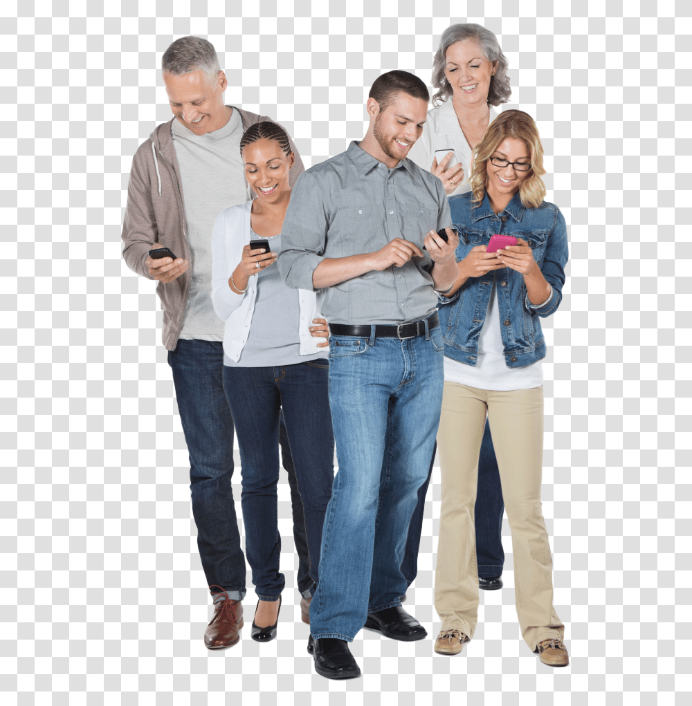 Nectar People Looking People Smartphone, Person, Pants, Clothing, Jeans Transparent Png