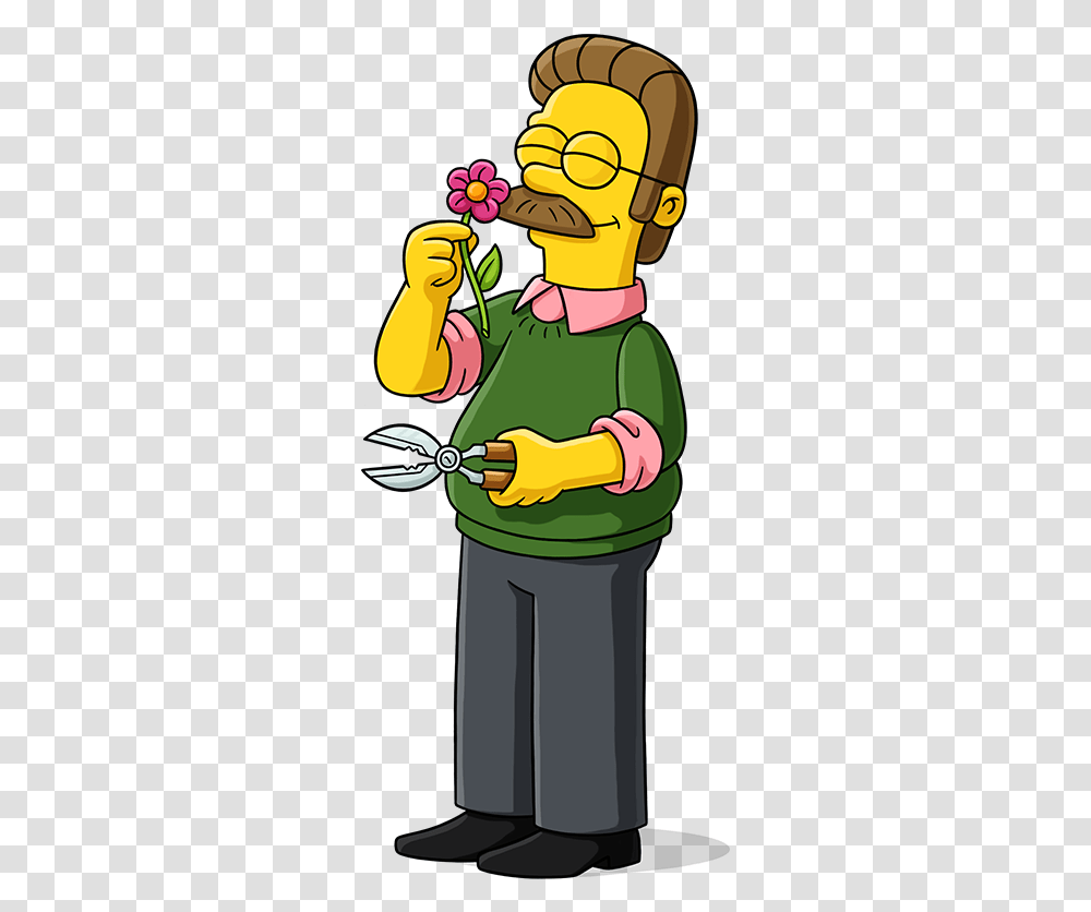 Ned Flanders Simpsons World, Vegetation, Plant, Performer, Outdoors Transparent Png