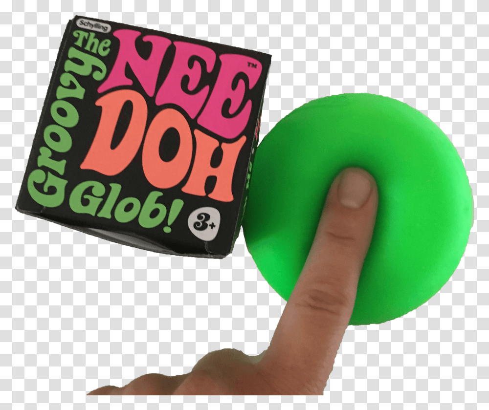 Nee Doh Groovy Glob Glow In The Dark Games, Person, Human, Finger Transparent Png