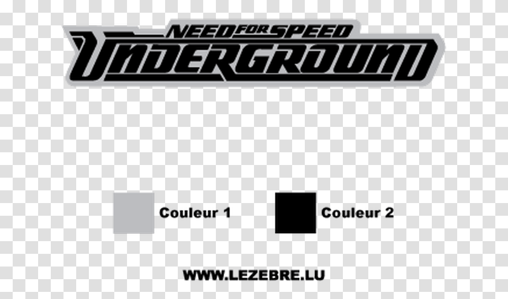 Need For Speed Underground Sticker Logo, Text, Team Sport, Sports, Symbol Transparent Png