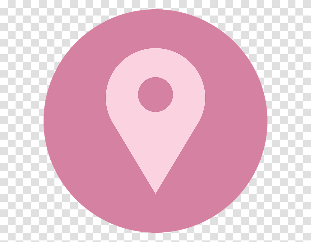 Needle Location Position Icon Maps Search Circle, Heart, Ball, Balloon Transparent Png
