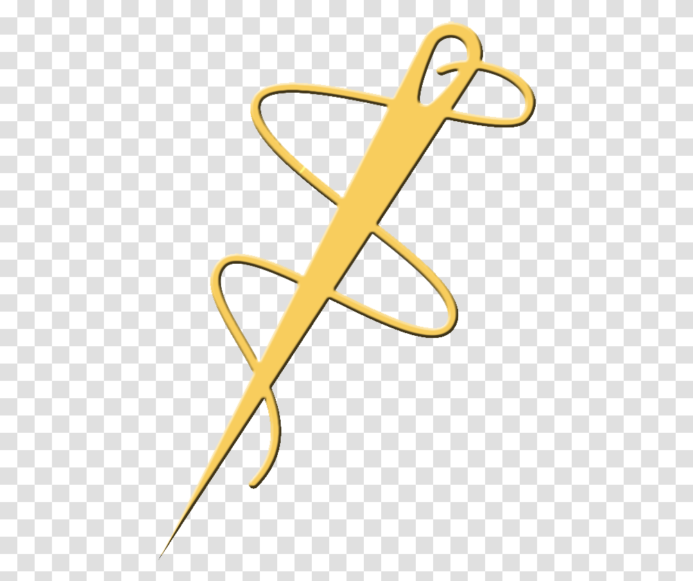 Needle Needle And Thread Vector, Symbol, Emblem, Weapon, Weaponry Transparent Png