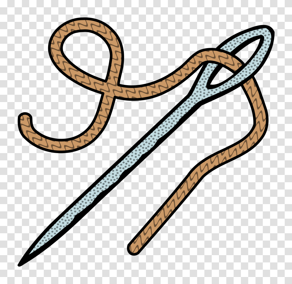 Needle, Snake, Reptile, Animal, Rope Transparent Png