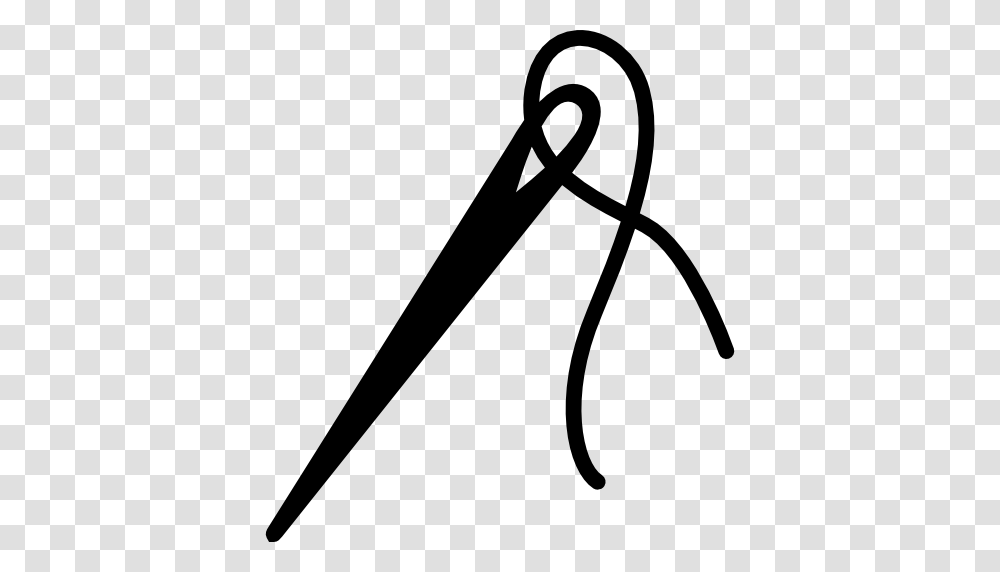 Needle With Thread To Sew Clothes, Alphabet, Axe, Tool Transparent Png