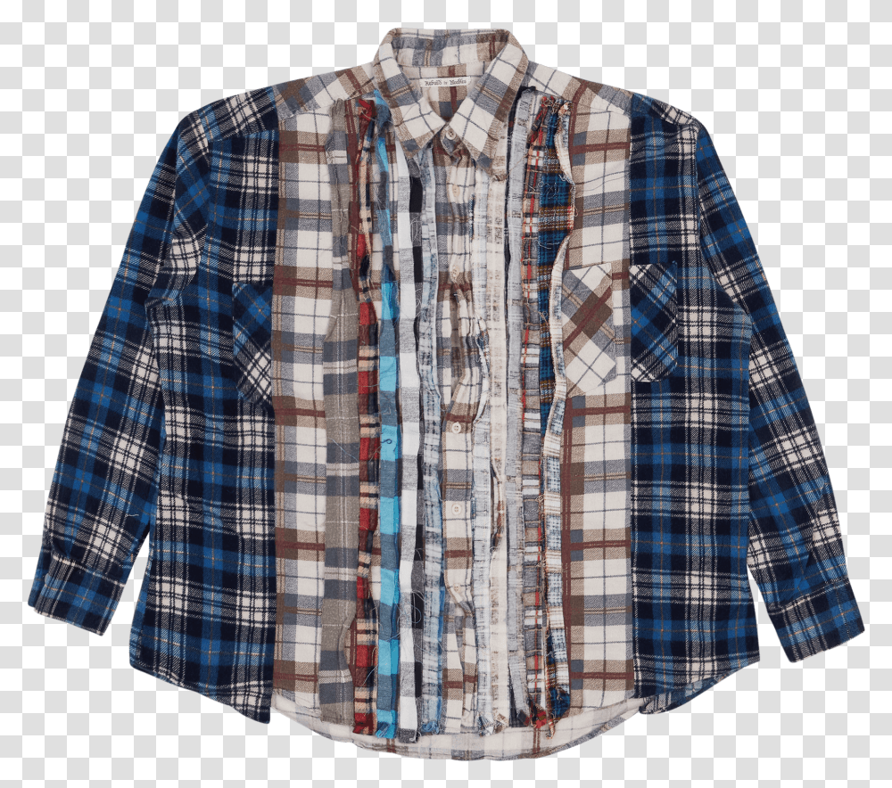 Needles 7 Cuts Flannel Shirt Long Sleeve, Clothing, Apparel, Dress Shirt, Jersey Transparent Png